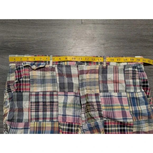 Polo Ralph Lauren Men's Madras Multicolor Patchwork Plaid Shorts Size 44x9 - Picture 4 of 6